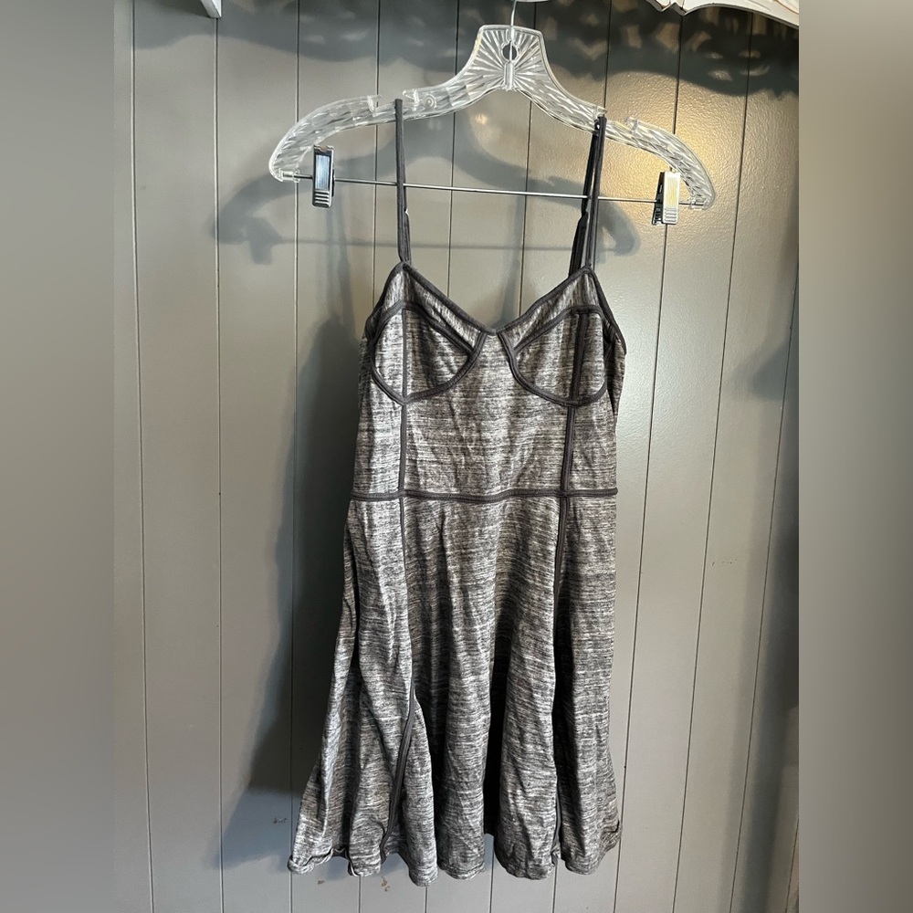 Intimately Free People gray soft knit corset style mini dress